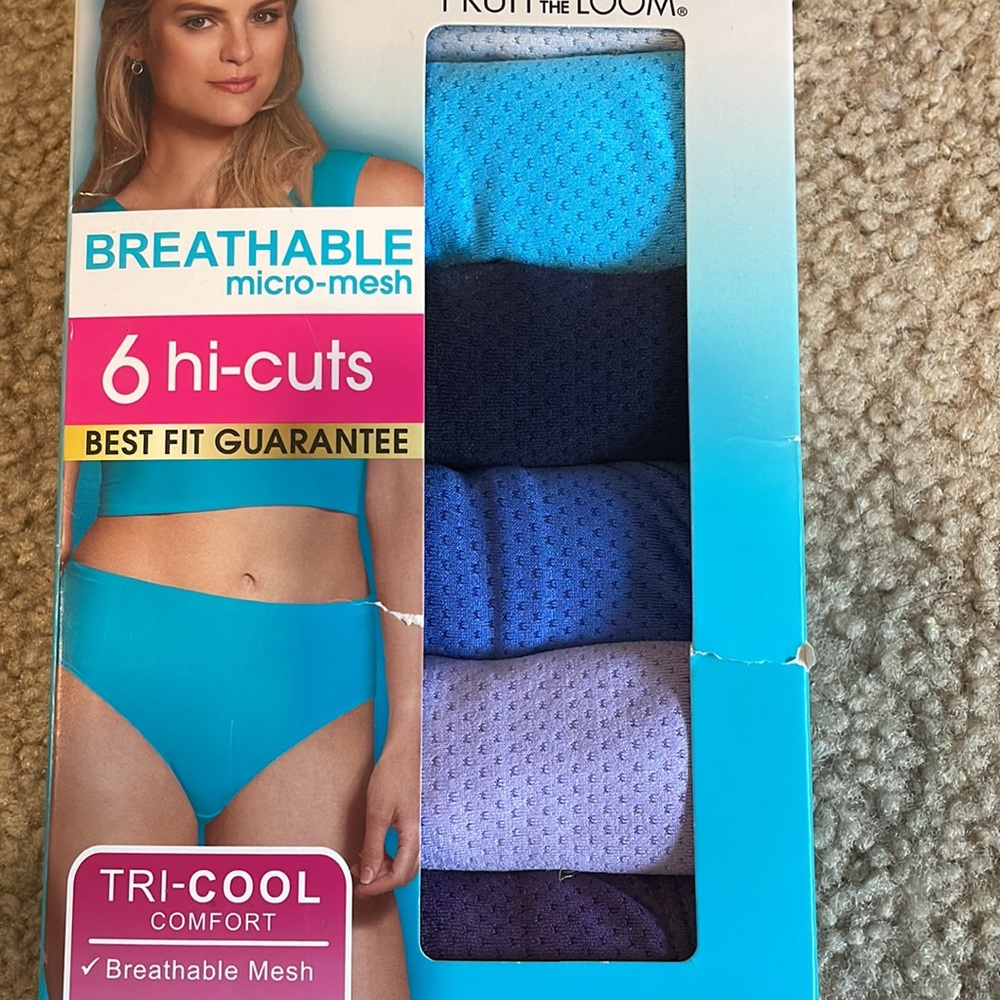 NWT Fruit of the Loom Hi Cut mesh briefs - Picture 4 of 4